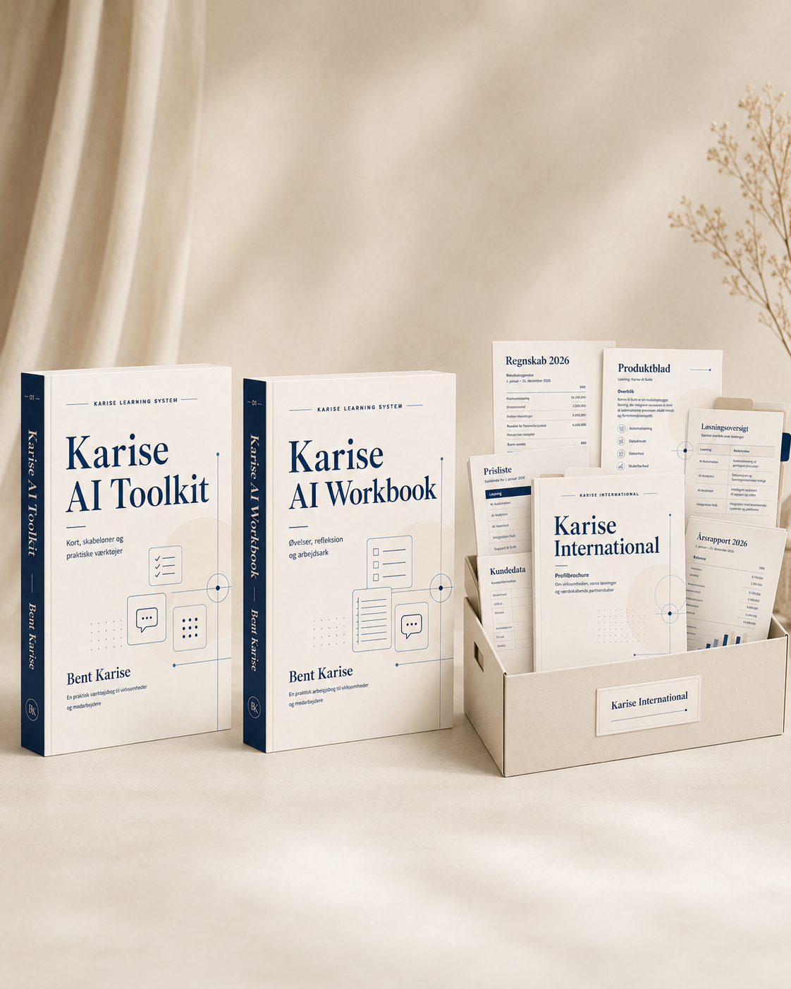 Karise Learning System med bog, Workbook, Toolkit og Karise International